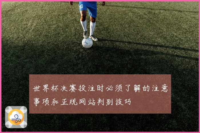 世界杯决赛投注时必须了解的注意事项和正规网站判别技巧